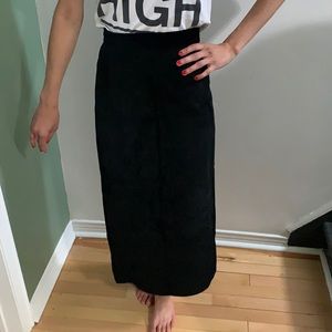 Vintage Daniher Suede midi Skirt RARE